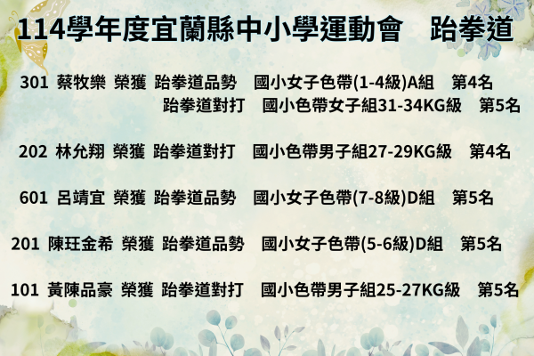 114宜縣中小運跆拳道2